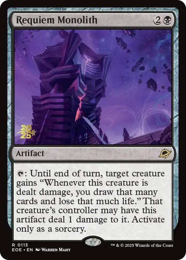 Requiem Monolith [Edge of Eternities Prerelease Promos] Magic: The Gathering