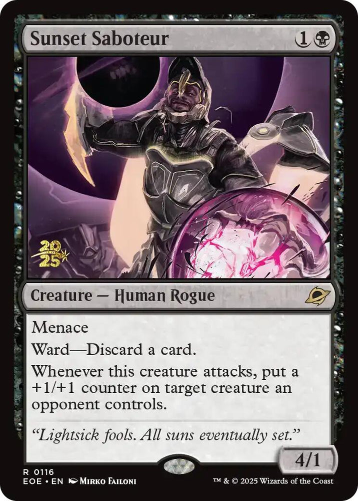 Sunset Saboteur [Edge of Eternities Prerelease Promos] Magic: The Gathering