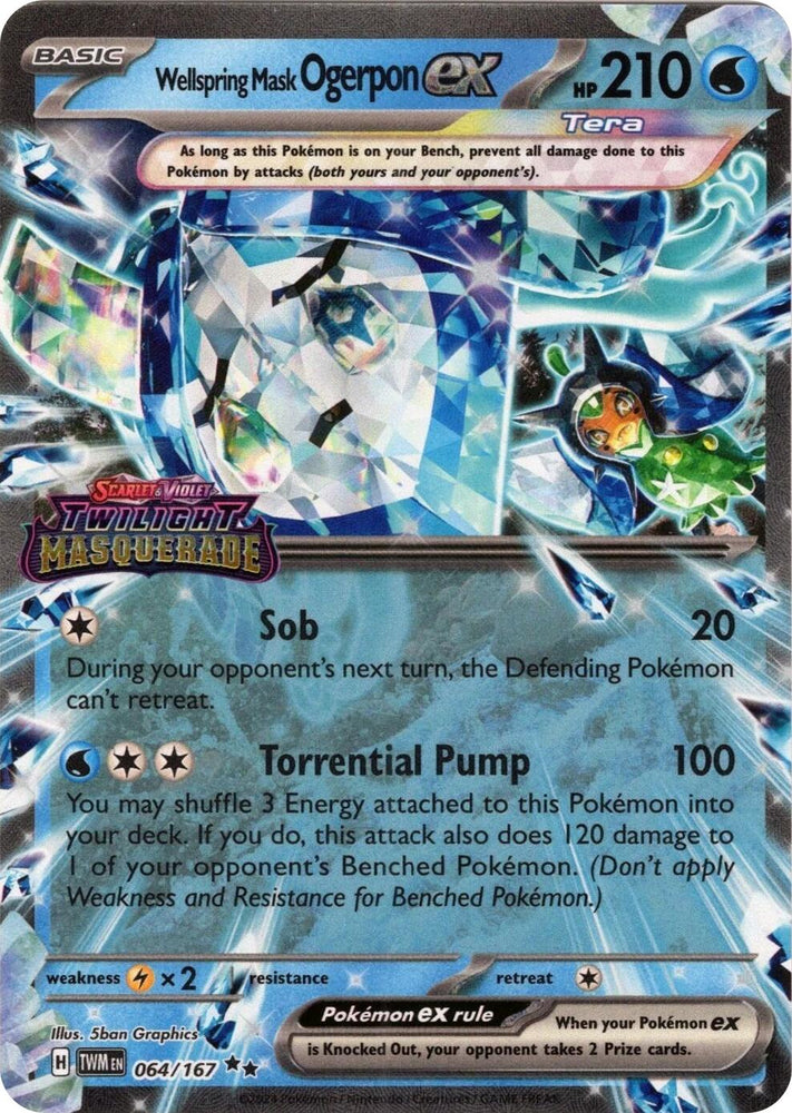 Wellspring Mask Ogerpon ex (064/167) (Stamped) [Miscellaneous Cards] Pokémon