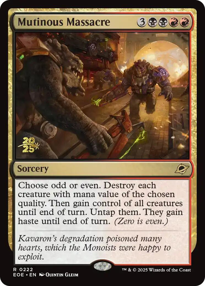 Mutinous Massacre [Edge of Eternities Prerelease Promos] Magic: The Gathering