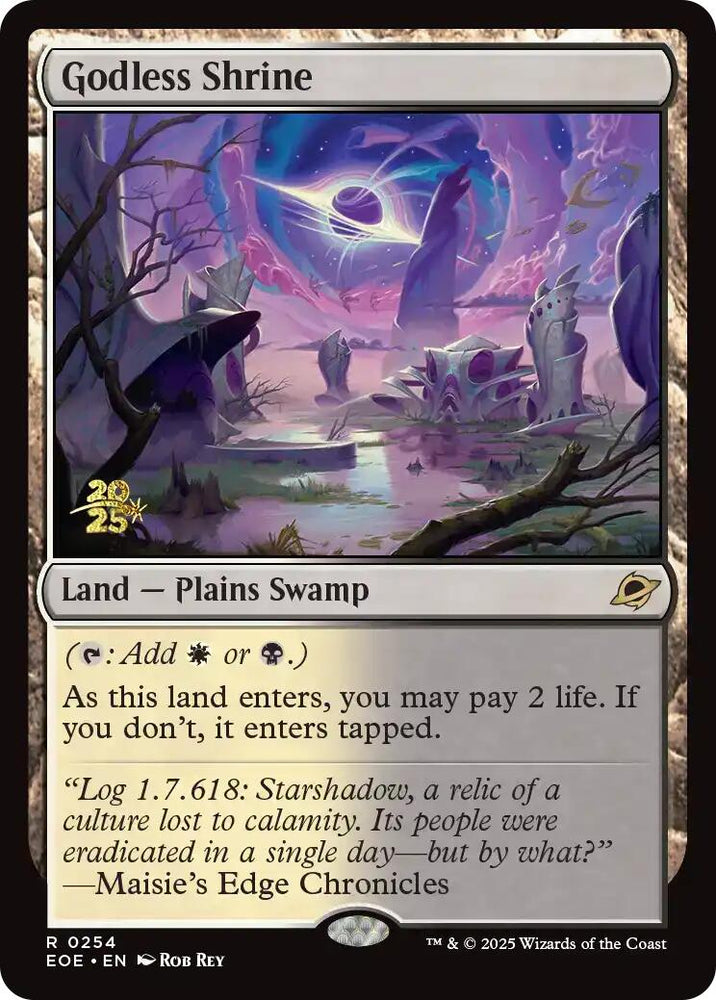 Godless Shrine [Edge of Eternities Prerelease Promos] Magic: The Gathering