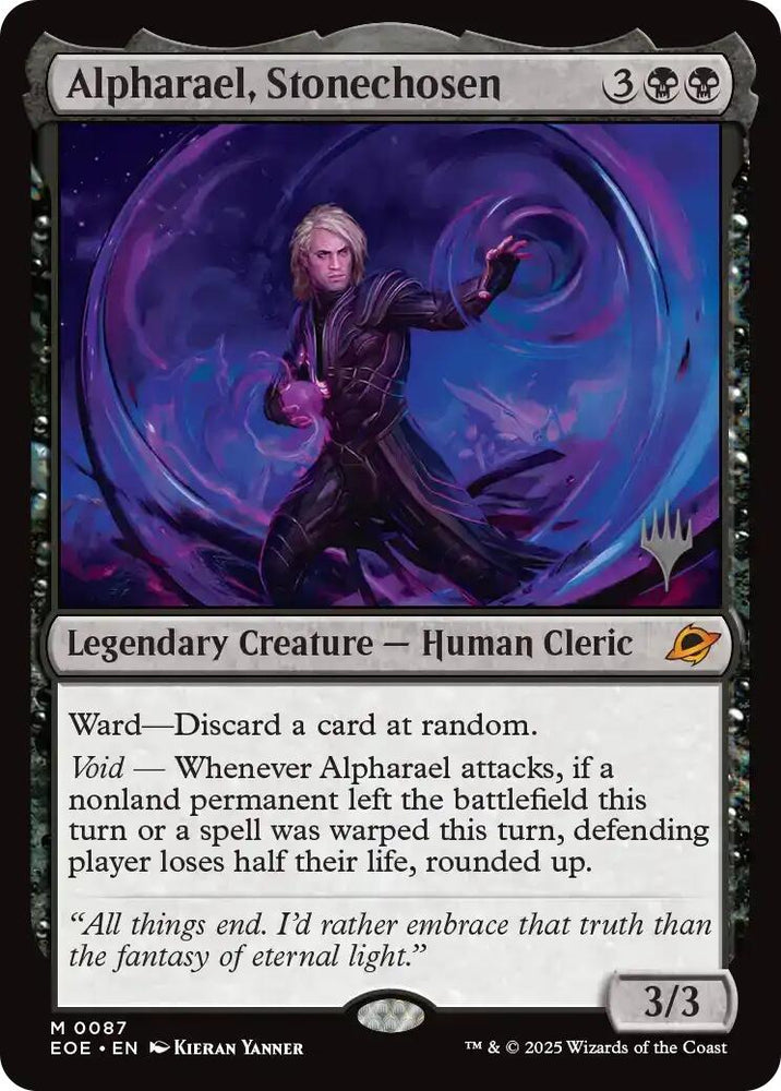Alpharael, Stonechosen [Edge of Eternities Promo Pack] Magic: The Gathering