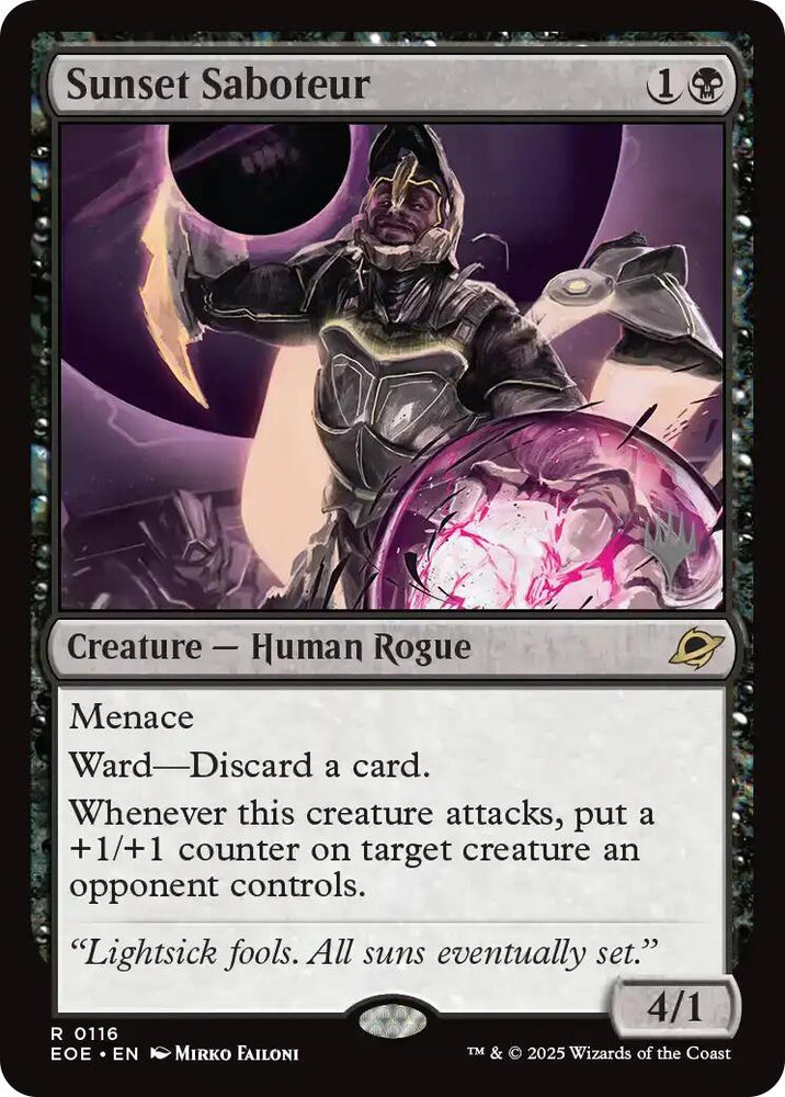 Sunset Saboteur (Promo Pack) [Edge of Eternities Promo Pack] Magic: The Gathering