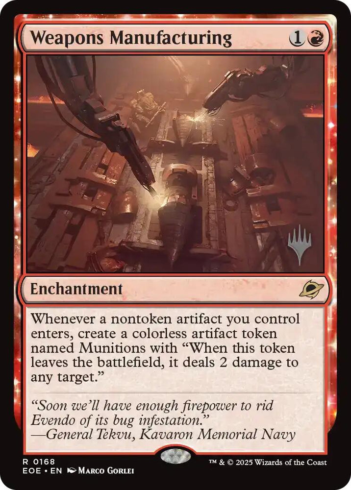 Weapons Manufacturing (Promo Pack) [Edge of Eternities Promo Pack] Magic: The Gathering