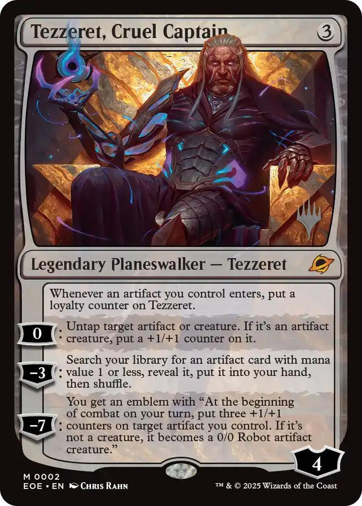 Tezzeret, Cruel Captain (Promo Pack) [Edge of Eternities Promo Pack] Magic: The Gathering