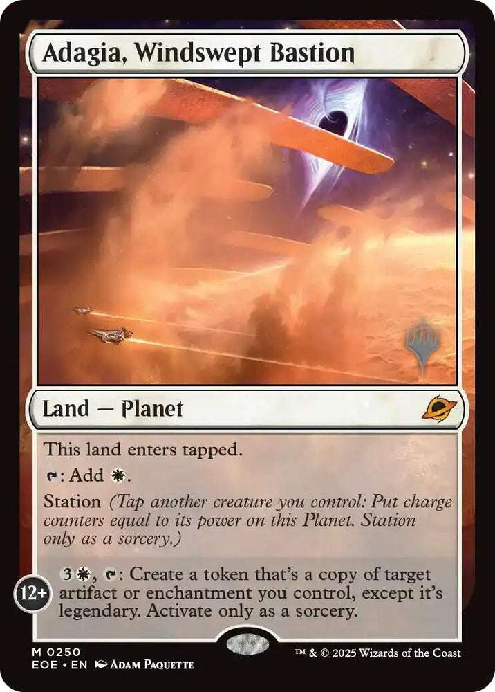 Adagia, Windswept Bastion [Edge of Eternities Promo Pack] Magic: The Gathering