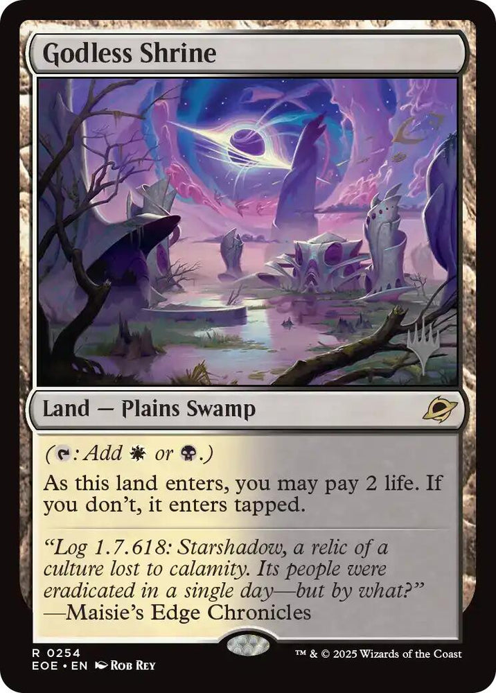 Godless Shrine (Promo Pack) [Edge of Eternities Promo Pack] Magic: The Gathering