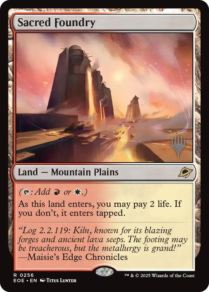 Sacred Foundry (Promo Pack) [Edge of Eternities Promo Pack] Magic: The Gathering
