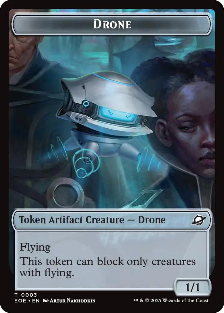 Drone // Lander (0005) Doubled-Sided Token [Edge of Eternities Tokens] Magic: The Gathering