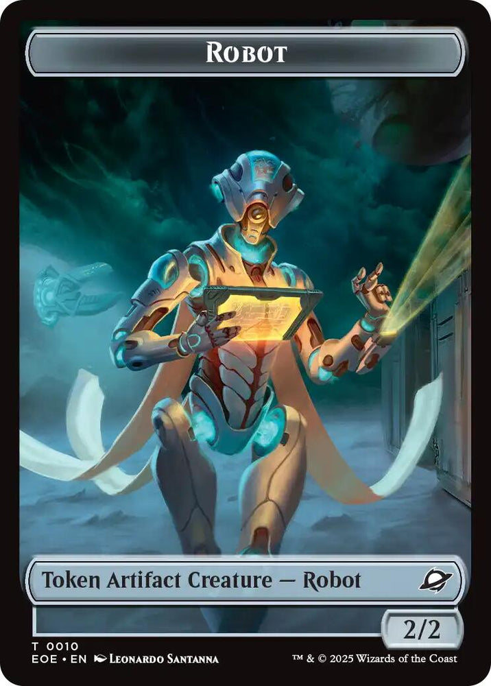 Robot // Lander (0004) Double-Sided Token [Edge of Eternities Tokens] Magic: The Gathering