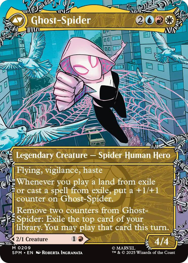 Gwen Stacy (0209) (Borderless) [Marvel's Spider-Man] Magic: The Gathering