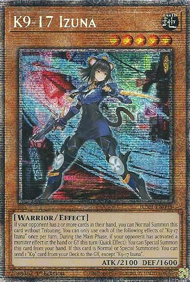 K9-17 Izuna (Starlight Rare) [JUSH-EN031] Starlight Rare Yu-Gi-Oh!