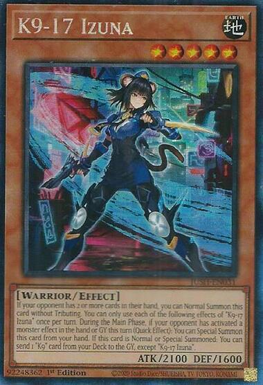 K9-17 Izuna (CR) [JUSH-EN031] Collector's Rare Yu-Gi-Oh!