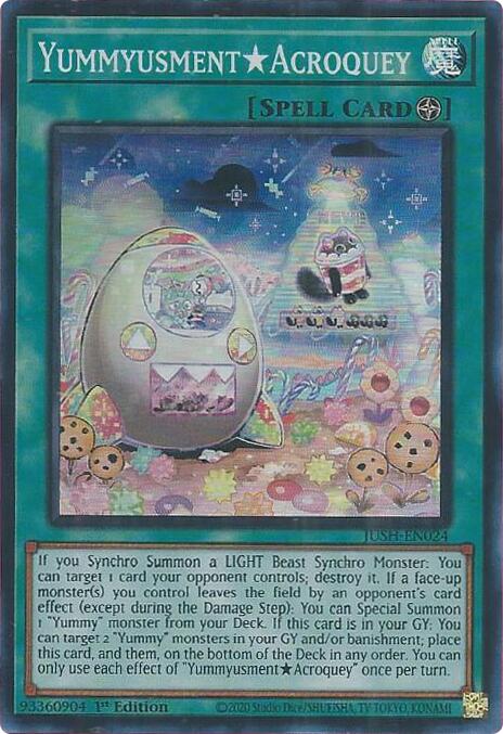 YummyusmentAcroquey (Super Rare) [JUSH-EN024] Super Rare Yu-Gi-Oh!