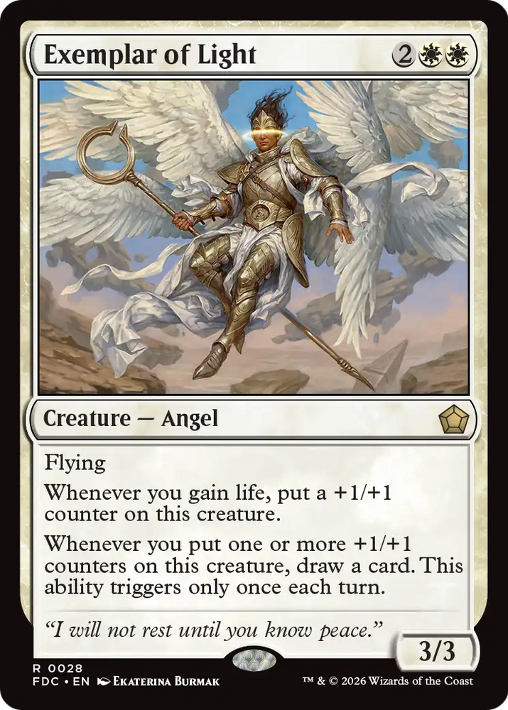 Exemplar of Light [Foundations Commander] Magic: The Gathering