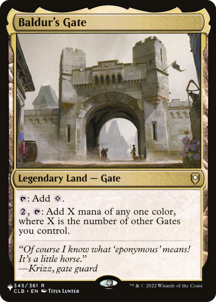 Baldur's Gate [The List] Magic: The Gathering