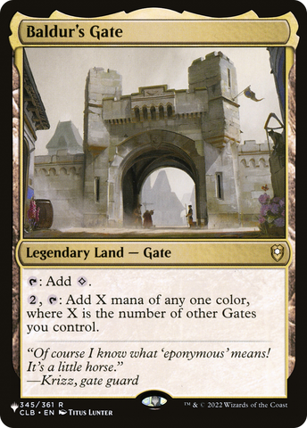 Baldur's Gate [The List] Magic: The Gathering