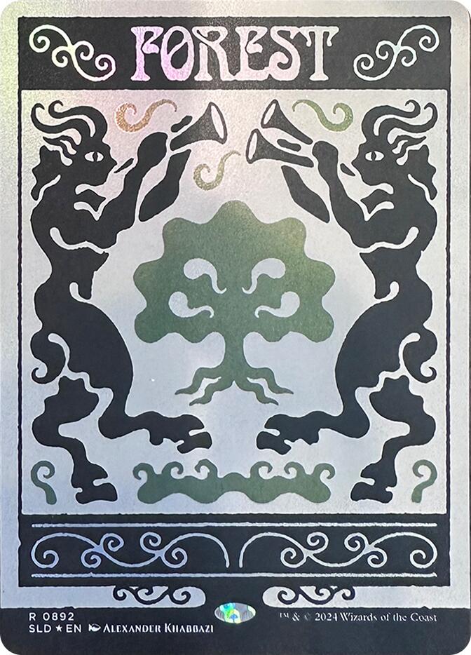 Forest (0892) (Rainbow Foil) [Secret Lair Drop Series] Magic: The Gathering