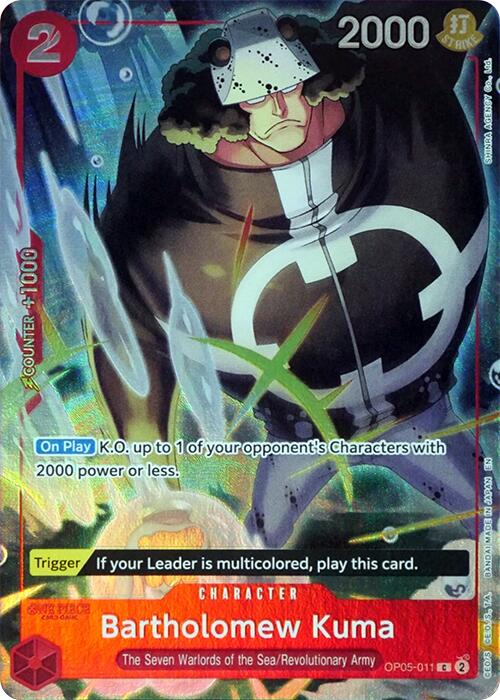 Bartholomew Kuma (Seven Warlords of the Sea Binder Set) [One Piece Promotion Cards] Bandai