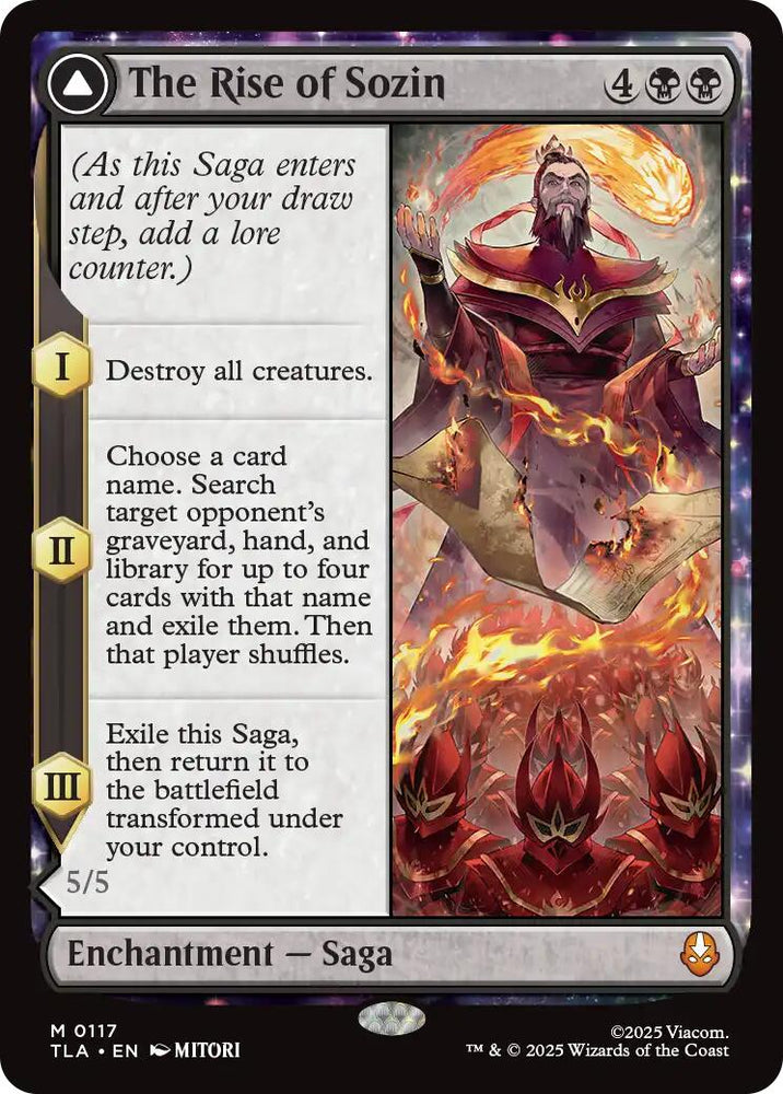 The Rise of Sozin [Avatar: The Last Airbender] Magic: The Gathering