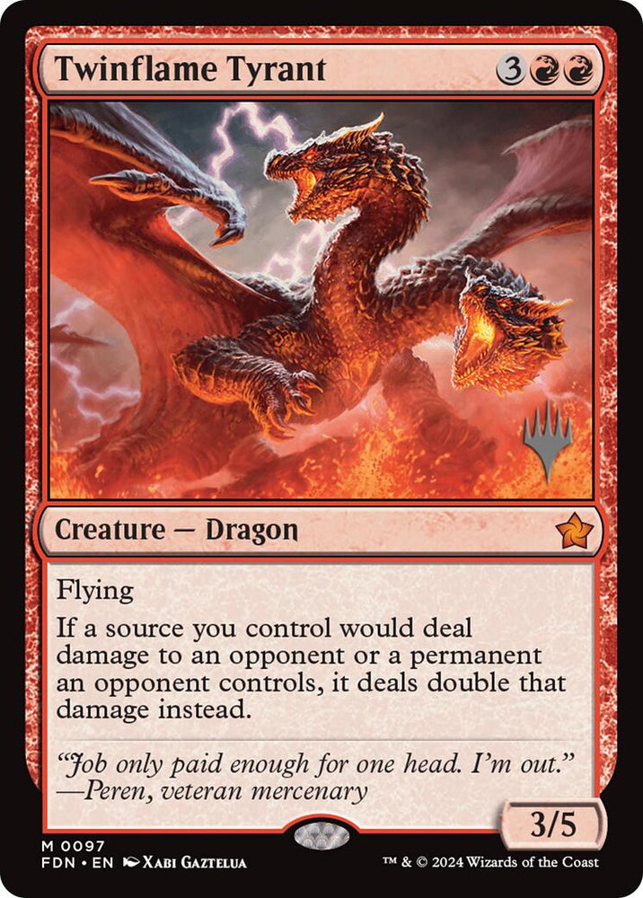 Twinflame Tyrant (Promo Pack) [Edge of Eternities Promo Pack] Magic: The Gathering