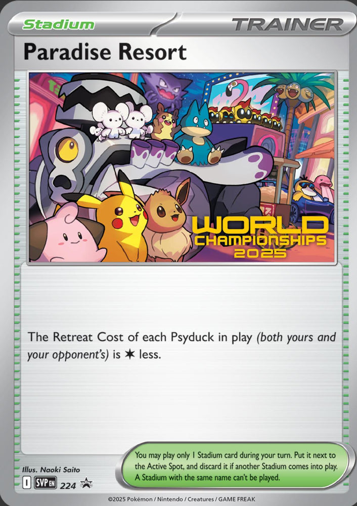 Paradise Resort (224) (World Championships 2025) [Scarlet & Violet: Black Star Promos] Pokémon