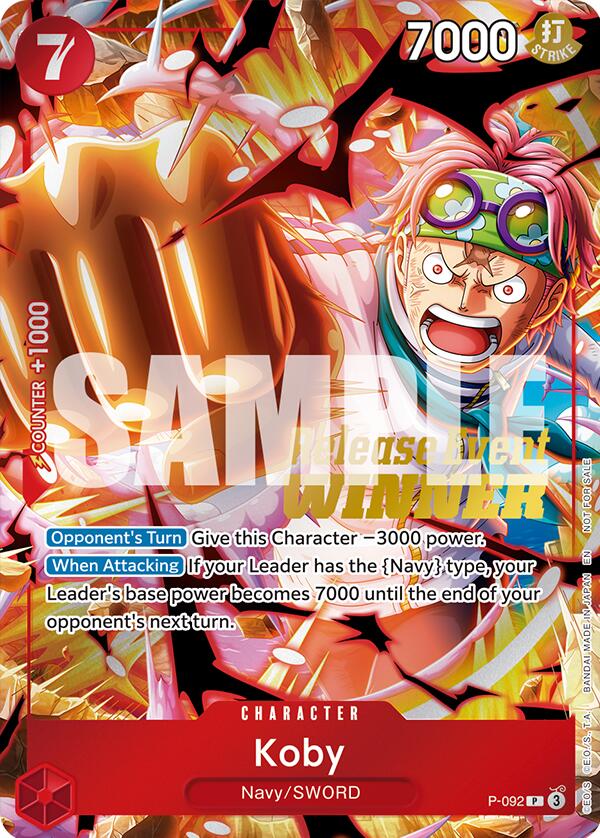Koby (OP12 Release Event Winner) [One Piece Promotion Cards] Bandai