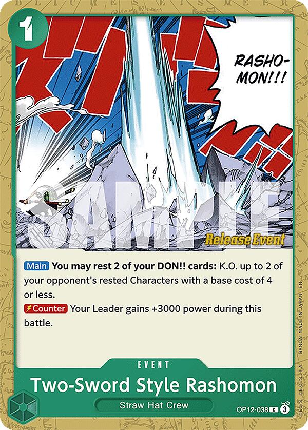Two-Sword Style Rashomon [Legacy of the Master Release Event Cards] Bandai