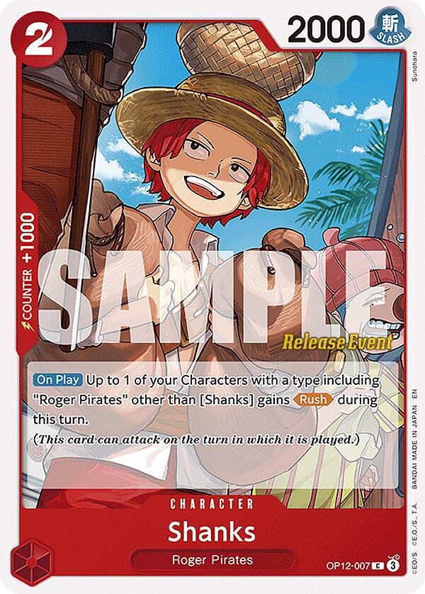 Shanks [Legacy of the Master Release Event Cards] Bandai