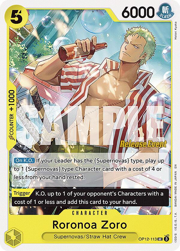Roronoa Zoro [Legacy of the Master Release Event Cards] Bandai