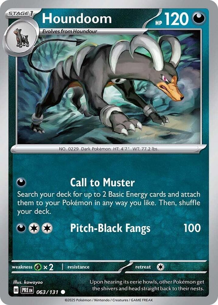 Houndoom (063/131) [Scarlet & Violet: Prismatic Evolutions] Pokémon