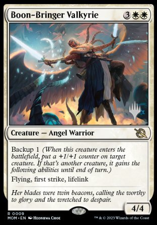 Boon-Bringer Valkyrie (Promo Pack) [March of the Machine Promos] Magic: The Gathering