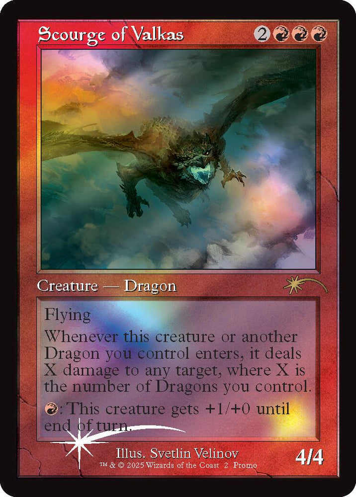 Scourge of Valkas (Retro Frame) [MagicFest 2024] Magic: The Gathering