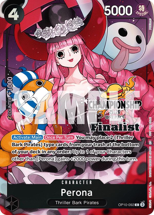 Perona (CS 25-26 Finalist Card Set 1) [One Piece Promotion Cards] Bandai