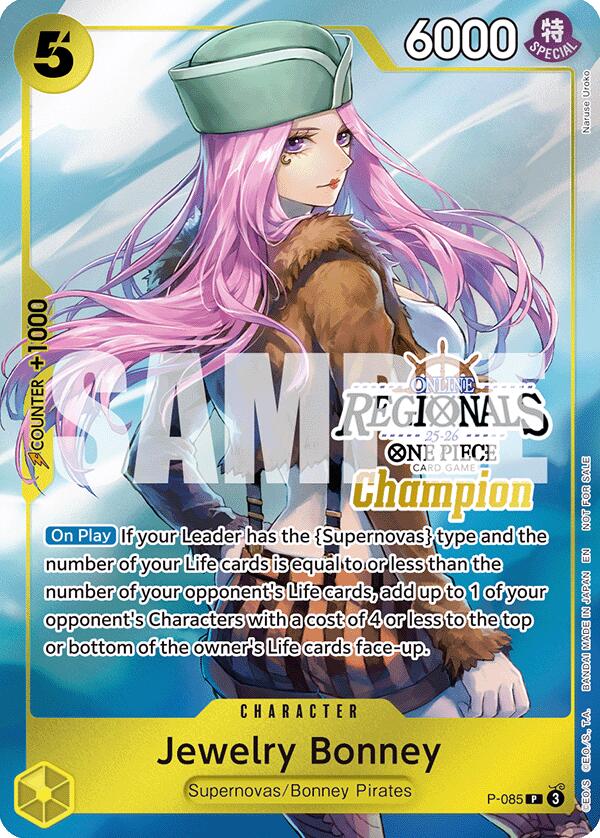 Jewelry Bonney (Online Regional Champion Card Set 2025 Vol.2) [One Piece Promotion Cards] Bandai