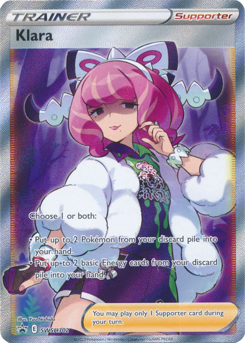 Klara (SWSH302) (Full Art) [Sword & Shield: Black Star Promos] Pokémon