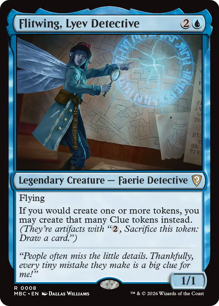 Flitwing, Lyev Detective [Mystery Booster: Commander Edition] Magic: The Gathering
