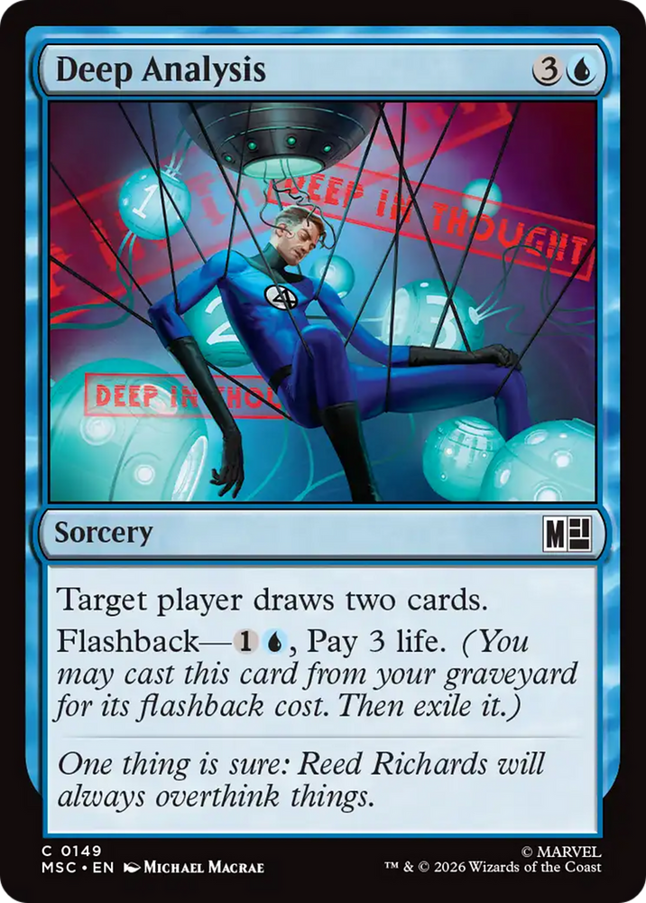 Deep Analysis (Surge Foil) [Marvel Super Heroes Commander] Magic: The Gathering