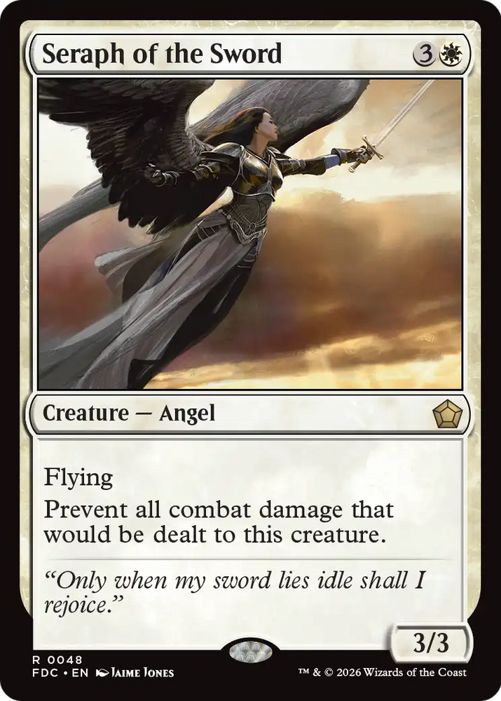 Seraph of the Sword [Foundations Commander] Magic: The Gathering