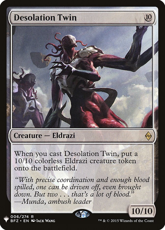 Desolation Twin [The List] Magic: The Gathering