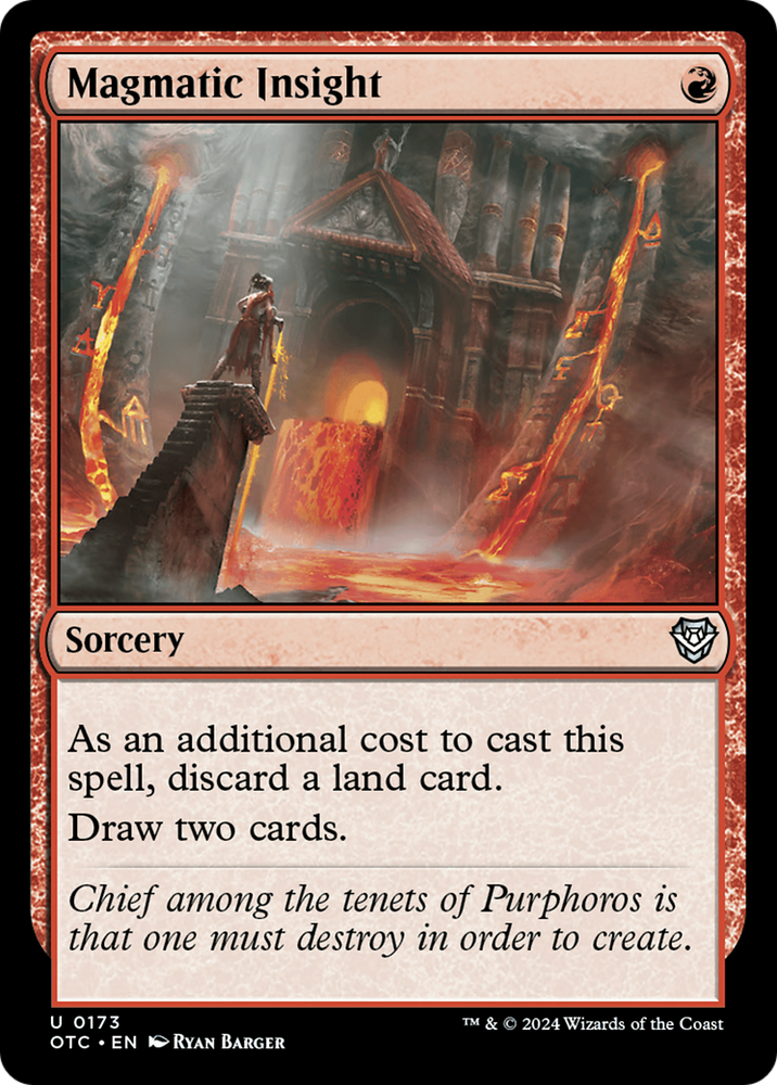 Magmatic Insight [Outlaws of Thunder Junction Commander] Magic: The Gathering