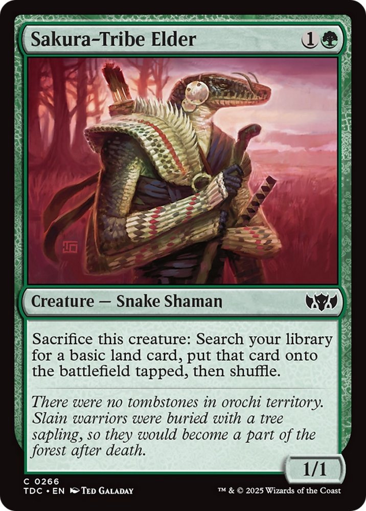 Sakura-Tribe Elder [Tarkir: Dragonstorm Commander] Magic: The Gathering