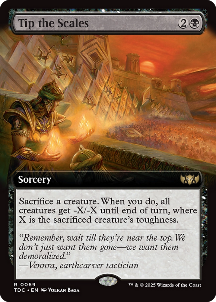 Tip the Scales (Extended Art) [Tarkir: Dragonstorm Commander] Magic: The Gathering