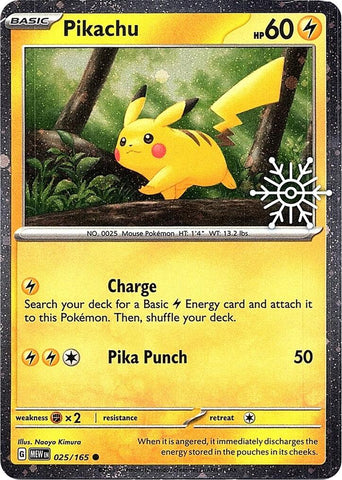 Pikachu (025/165) (Holoiday Calendar) [Miscellaneous Cards] Pokémon