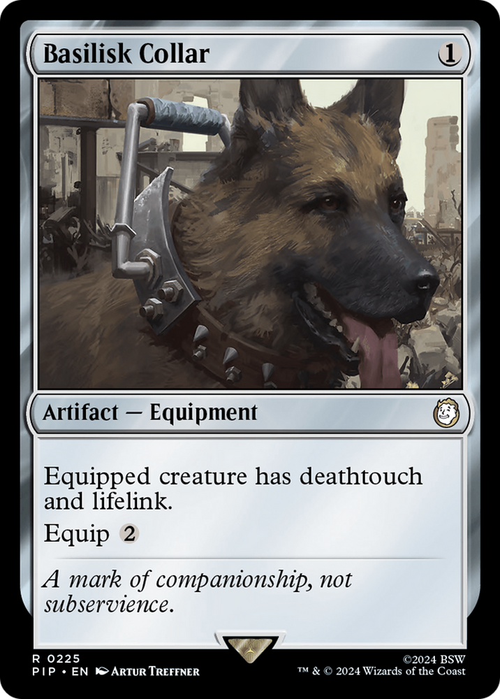Basilisk Collar [Fallout] Magic: The Gathering