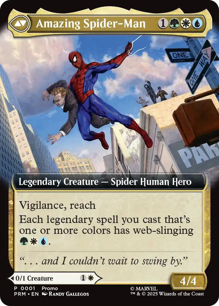 Peter Parker (Extended Art) [Marvel's Spider-Man Promos] Magic: The Gathering