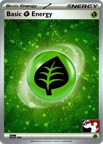 Basic Grass Energy (009) (Cosmos Holo) [Prize Pack Series Seven] Pokémon