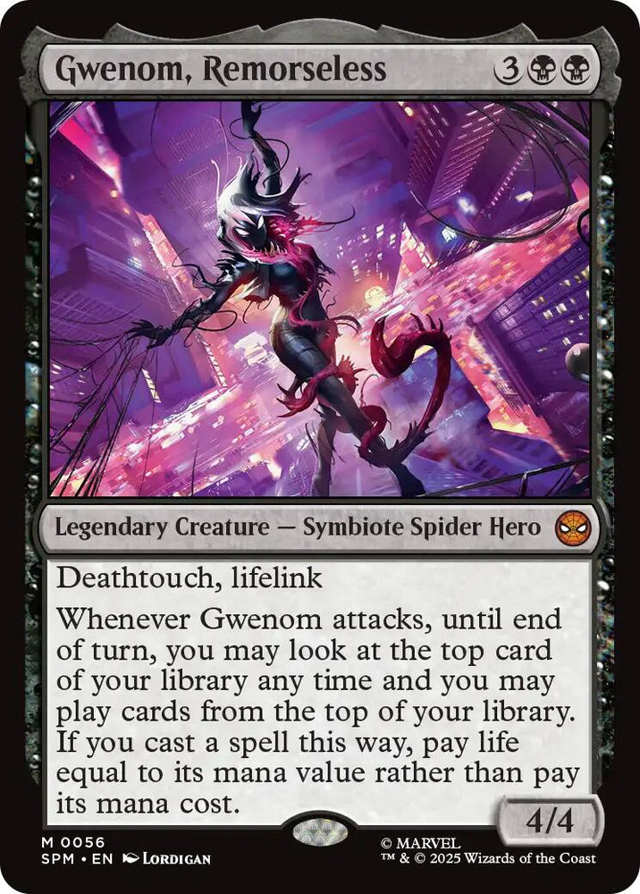 Gwenom, Remorseless [Marvel's Spider-Man] Magic: The Gathering