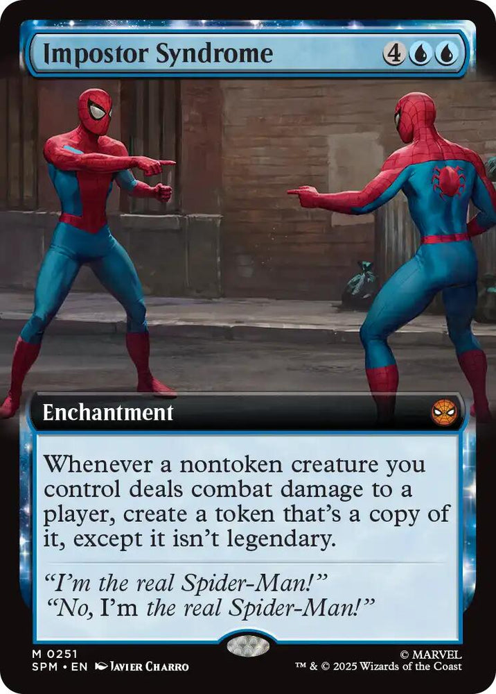 Impostor Syndrome (Extended Art) [Marvel's Spider-Man] Magic: The Gathering