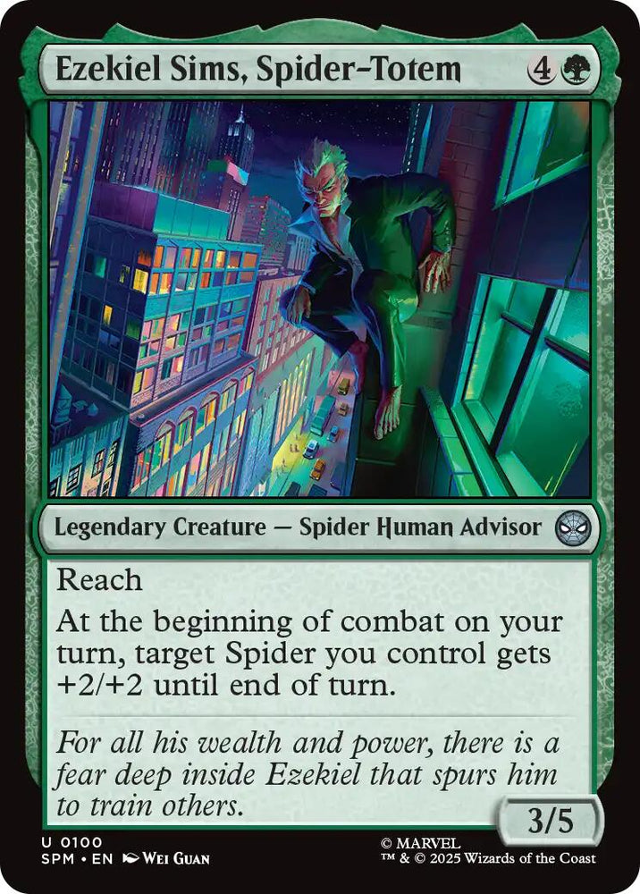 Ezekiel Sims, Spider-Totem [Marvel's Spider-Man] Magic: The Gathering